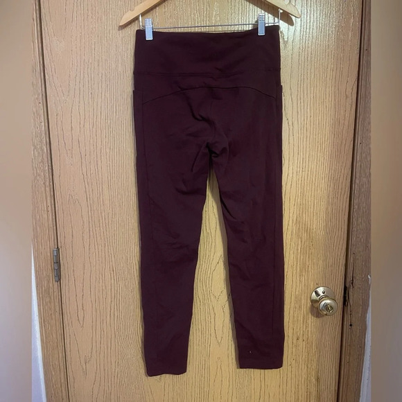 Athleta Maroon Leggings - Picture 3 of 4